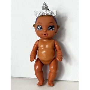 Zapf Creations Mini Baby Born 4.5” Doll Girl Unicorn Headband  Poseable NUDE